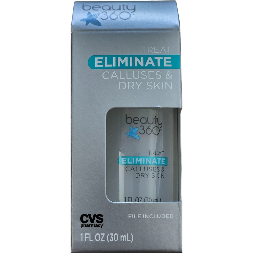 3x Beauty 360 Callus and Dry Skin Treatment 1oz Pedicure Kit with File CVS Feet - Picture 6 of 7
